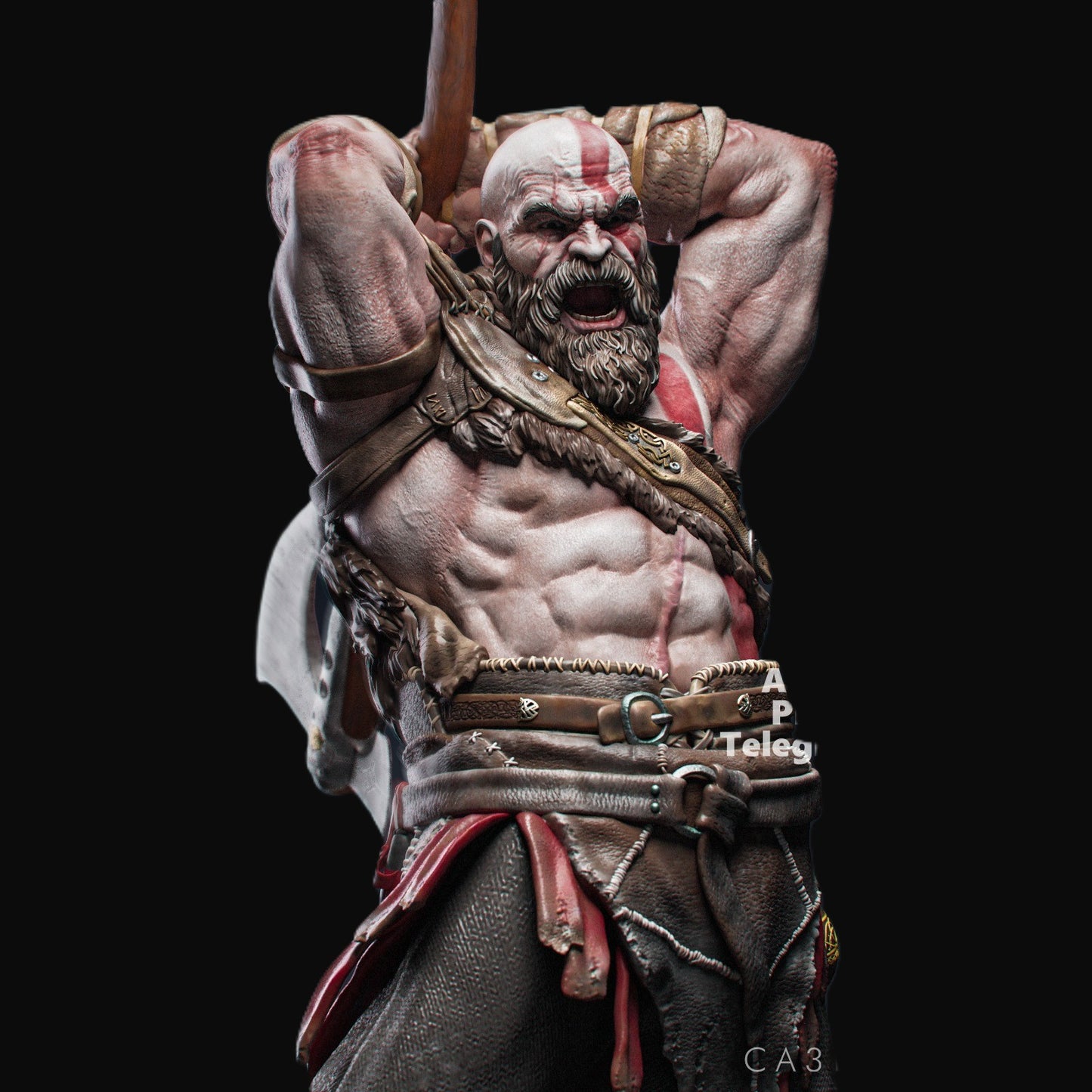 Kratos god of war action figure 3d printable file i3dyou