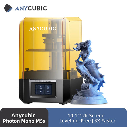 ANYCUBIC Photon Mono M5s 12K Resin 3D Printer 10.1 Inch UV LCD 3D Printer Leveling-Free 3X Faster High-Speed Smart 3D Printing - i3dyou