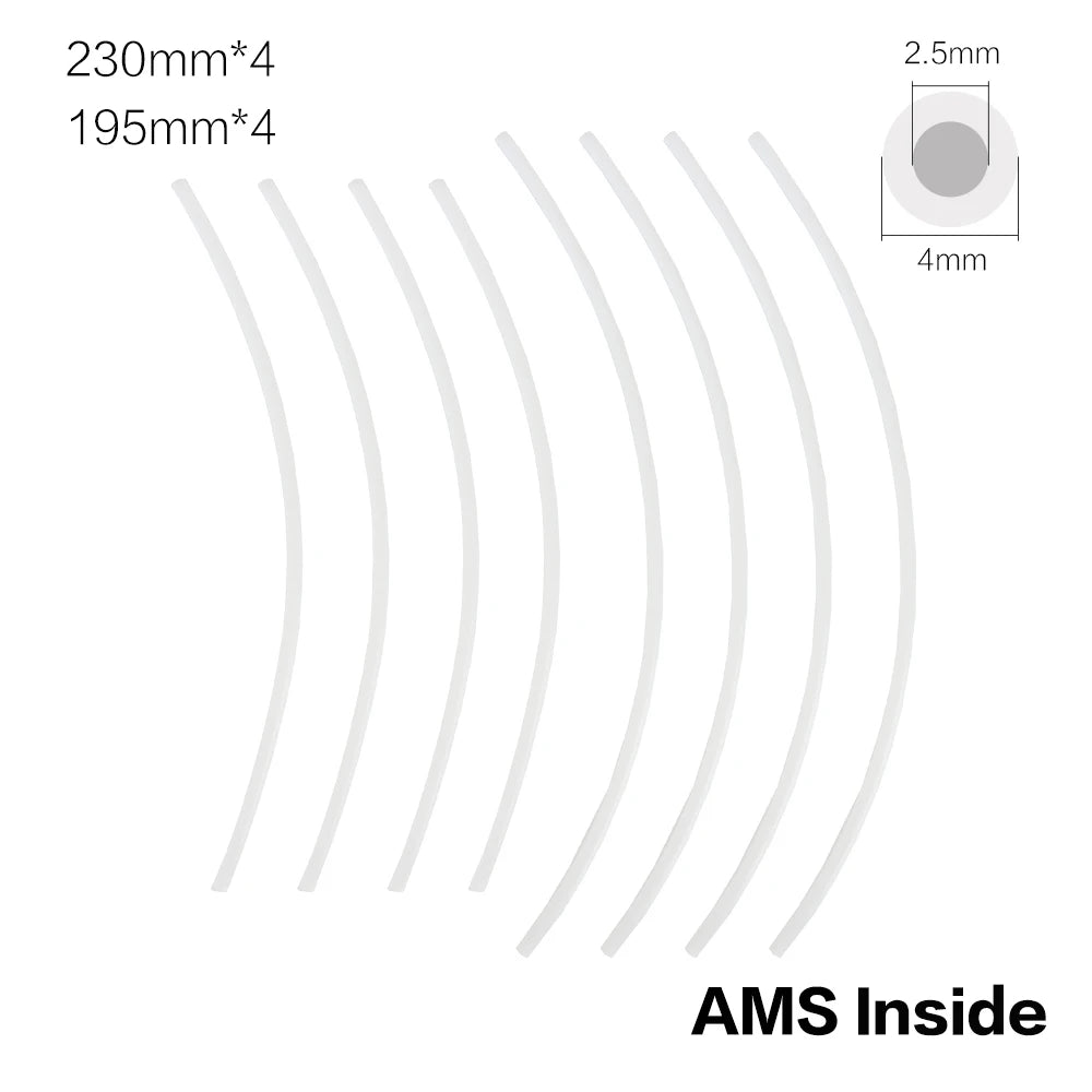 Bambu Lab P1P AMS A1 mini 3D Printer PTFE Tube Teflonto Pipe Bowden Extruder 1.75mm ID2.5mm OD4mm Bambulab Filament Parts - i3dyou