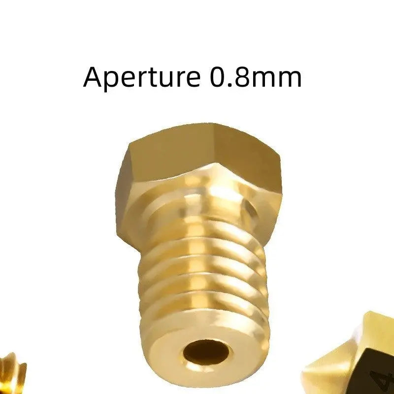 3D Printer E3D Nozzle Smooth Brass Nozzle M6 Threaded Brass Parts - i3dyou