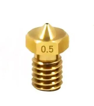 3D Printer E3D Nozzle Smooth Brass Nozzle M6 Threaded Brass Parts - i3dyou