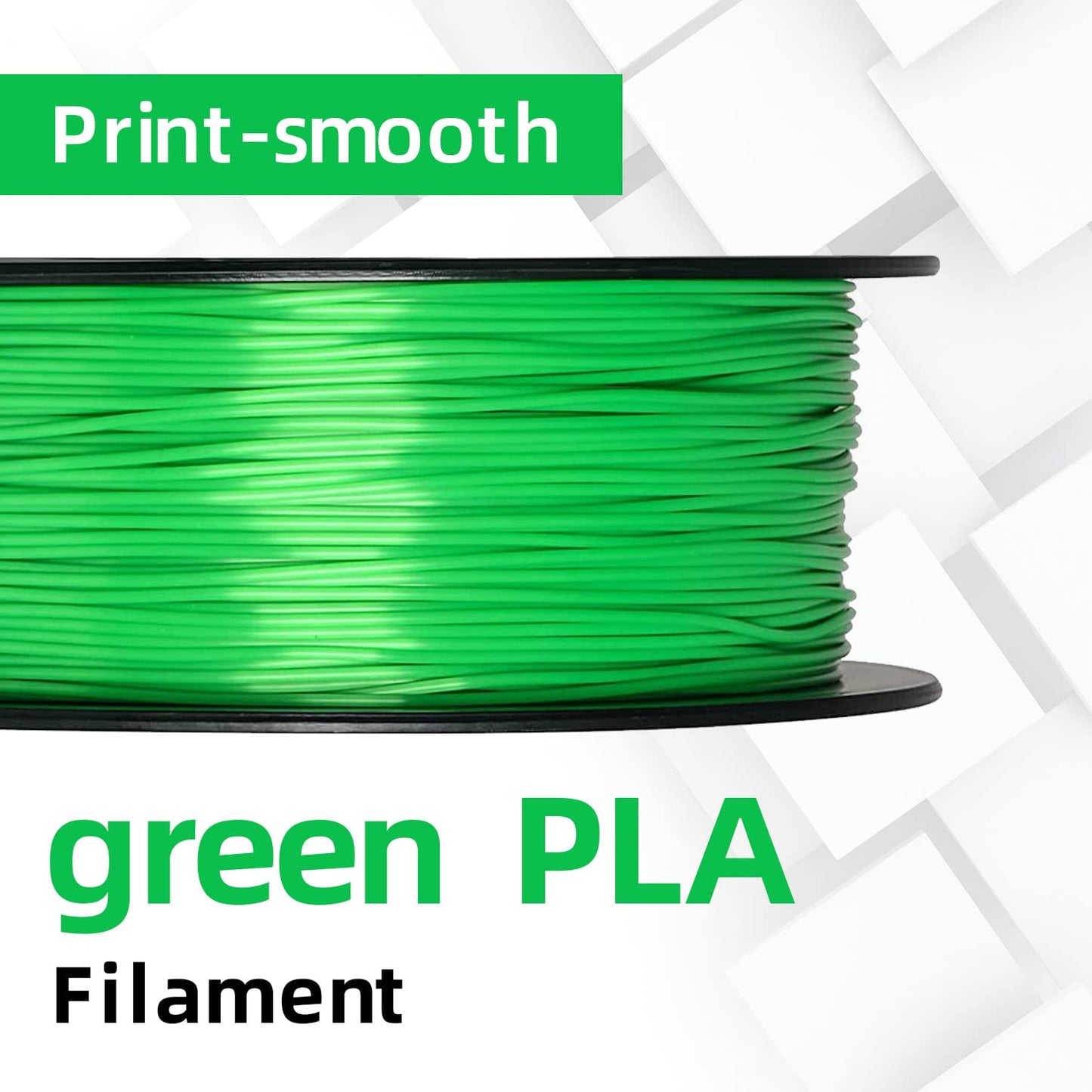 GIANTARM Silk Metallic Silver PLA 3D Printer Filament 1kg Spool, 1.75mm Dimensional Accuracy +/-0.03mm, 1080 Feet per Roll, Vacuum Packaging i3dyou