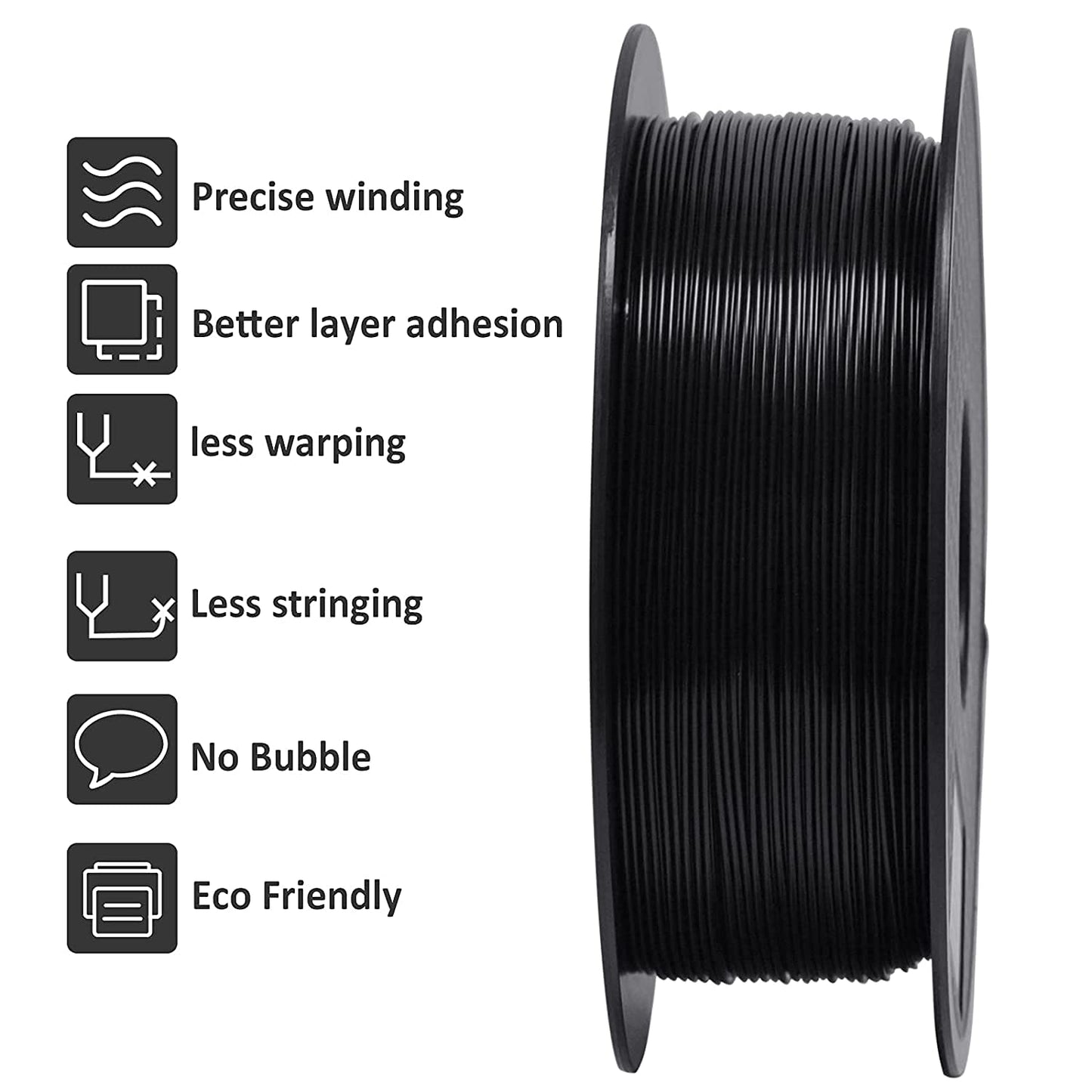 GIANTARM Silk Metallic Silver PLA 3D Printer Filament 1kg Spool, 1.75mm Dimensional Accuracy +/-0.03mm, 1080 Feet per Roll, Vacuum Packaging i3dyou