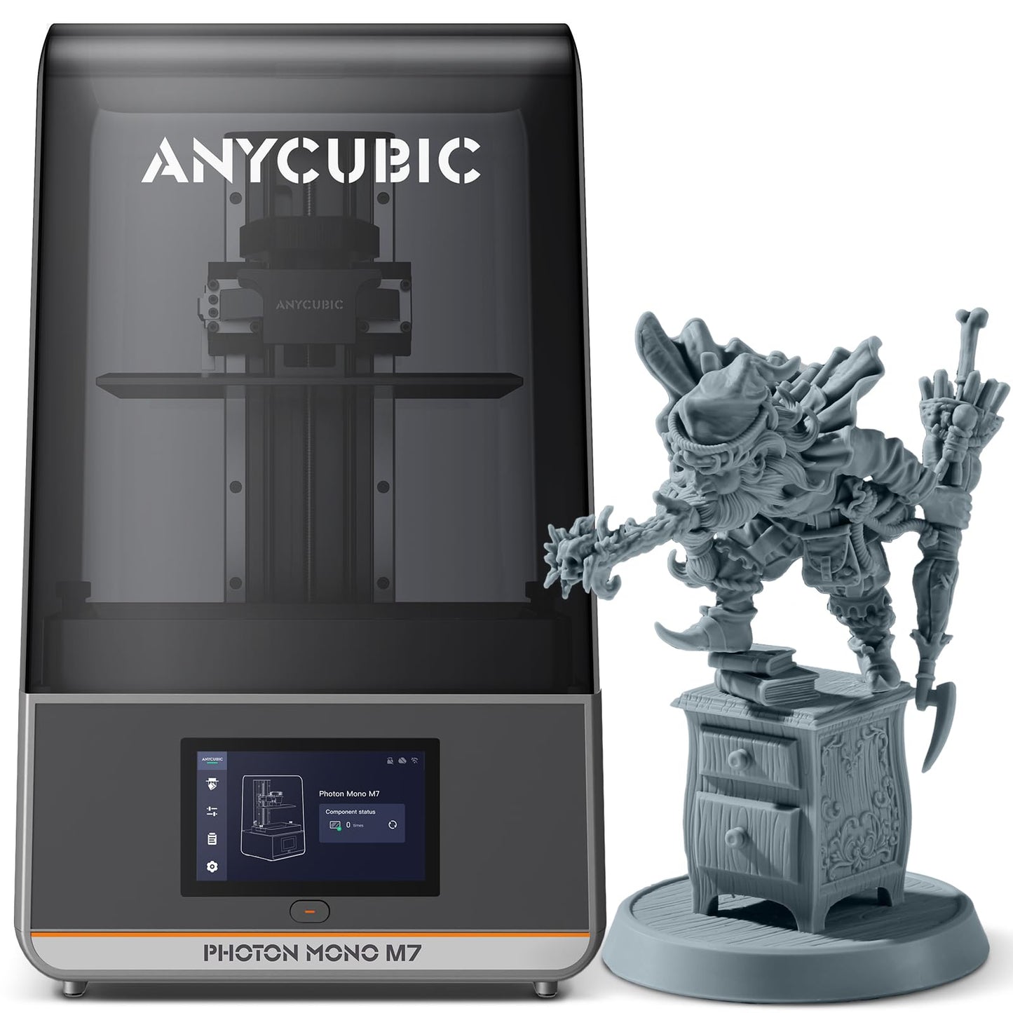 ANYCUBIC Resin 3D Printer, Photon Mono 2 3D Printer with 6.6" Monochrome LCD Screen Fast Printing, Upgraded LighTurbo Matrix, 6.49'' x 5.62'' x 3.5'' (HWD) 3D Printing Size i3dyou