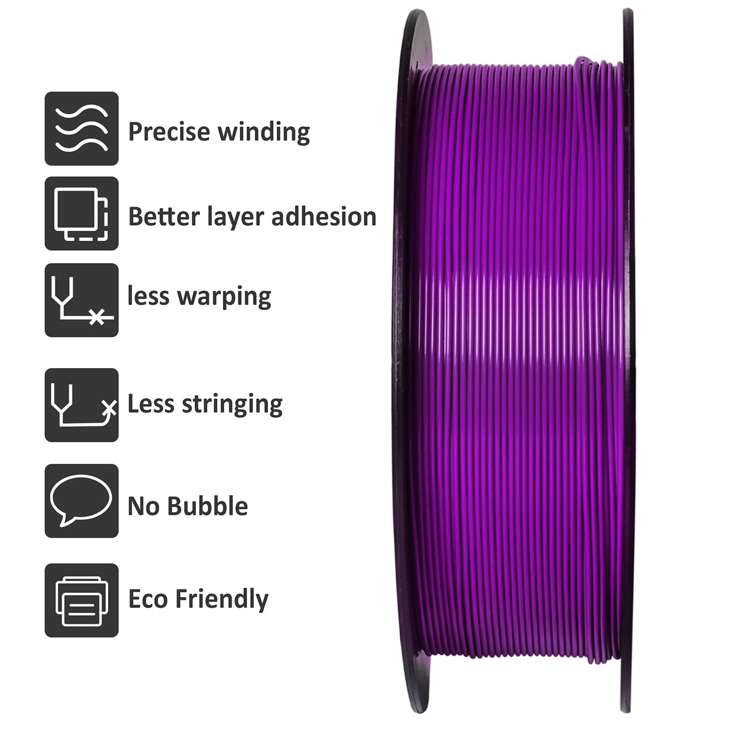 GIANTARM Silk Metallic Silver PLA 3D Printer Filament 1kg Spool, 1.75mm Dimensional Accuracy +/-0.03mm, 1080 Feet per Roll, Vacuum Packaging i3dyou