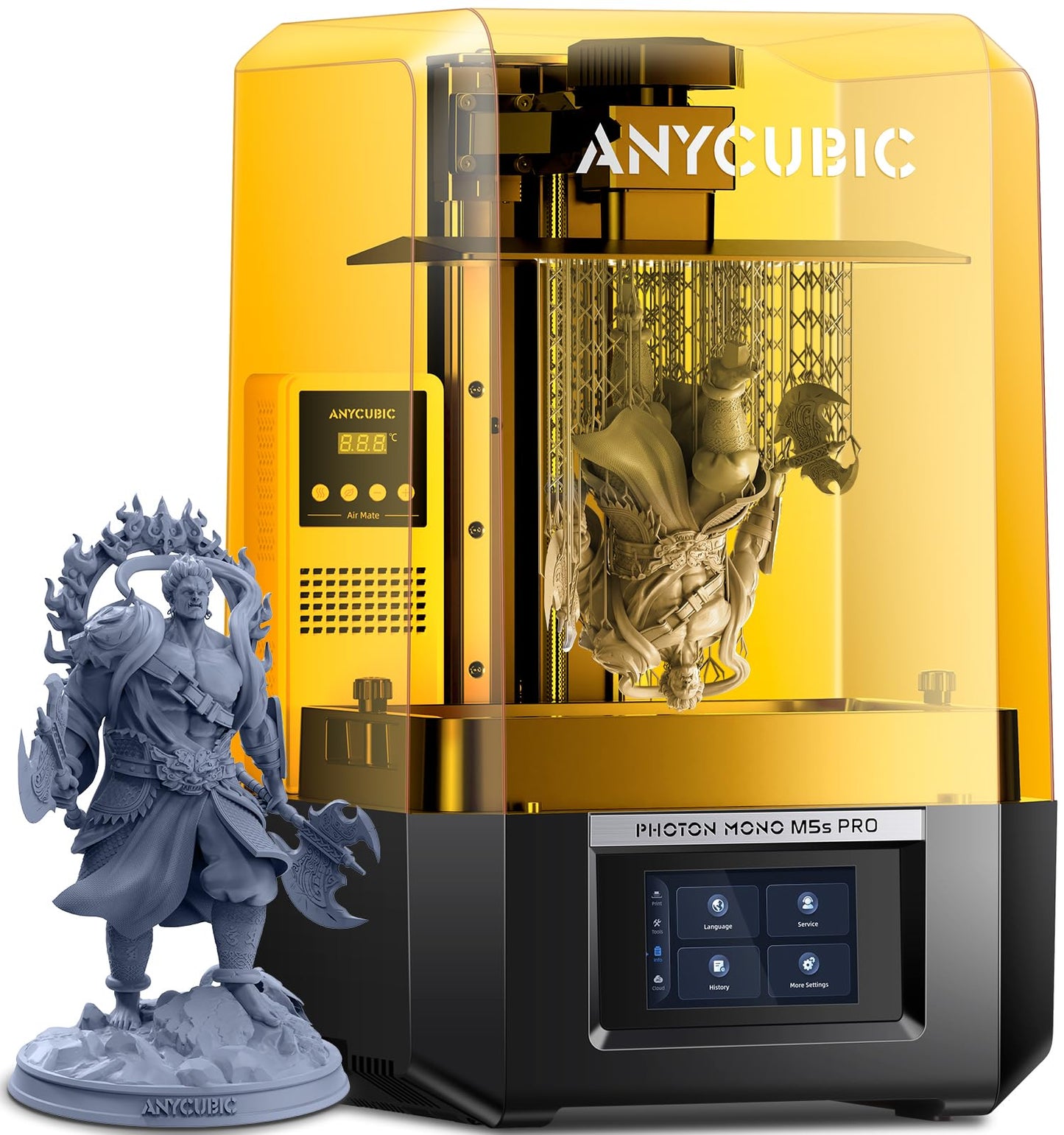 ANYCUBIC Resin 3D Printer, Photon Mono 2 3D Printer with 6.6" Monochrome LCD Screen Fast Printing, Upgraded LighTurbo Matrix, 6.49'' x 5.62'' x 3.5'' (HWD) 3D Printing Size i3dyou