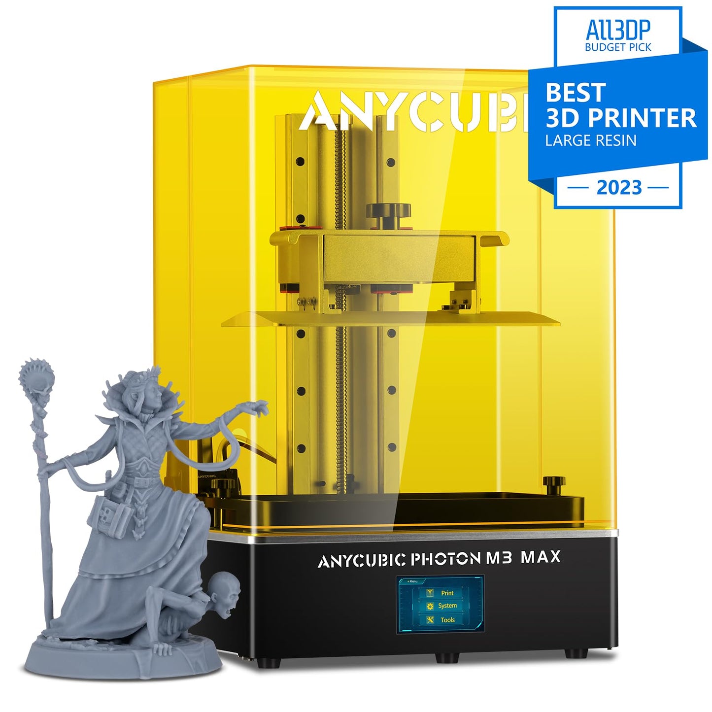 ANYCUBIC Resin 3D Printer, Photon Mono 2 3D Printer with 6.6" Monochrome LCD Screen Fast Printing, Upgraded LighTurbo Matrix, 6.49'' x 5.62'' x 3.5'' (HWD) 3D Printing Size i3dyou