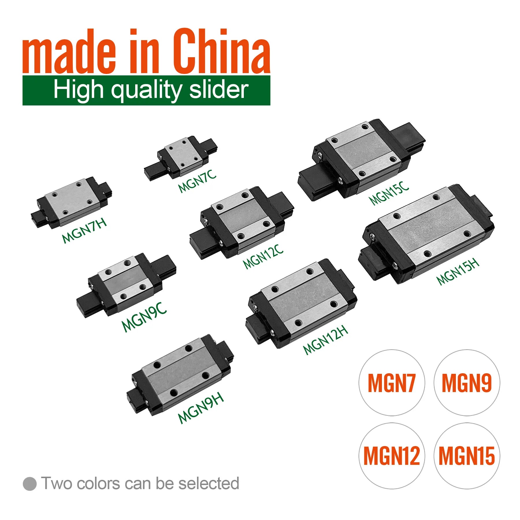 1 linear guide+1 carriage 3D Printer part  MGN7C MGN9C MGN12H MGN15C  miniature linear rail slide MGN7H MGN12C300/350/400mmMGN9H i3dyou