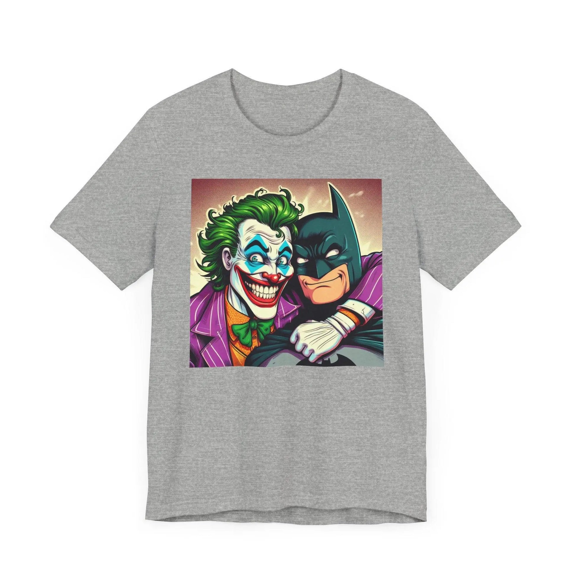 Batman and Joker Besties Shirt, Cute Joker Batman Movie, Superhero Best Friends Shirt, Men's and Women's Joker Unisex Jersey Short Sleeve Te - i3dyou