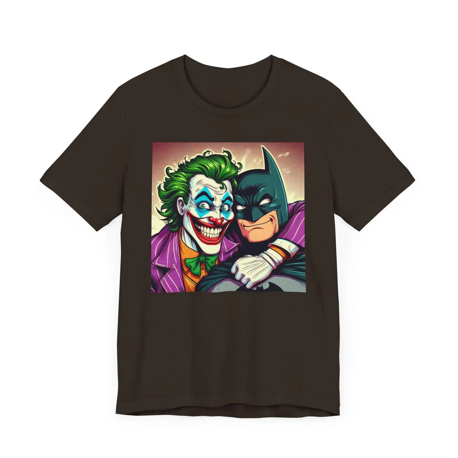 Batman and Joker Besties Shirt, Cute Joker Batman Movie, Superhero Best Friends Shirt, Men's and Women's Joker Unisex Jersey Short Sleeve Te - i3dyou