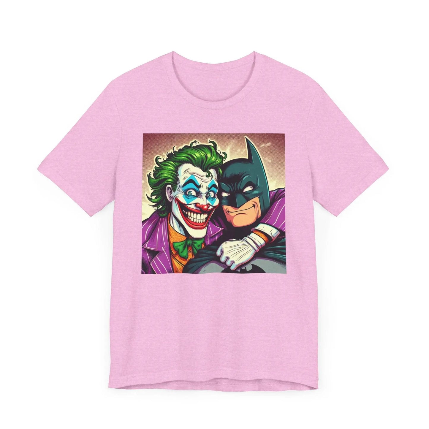 Batman and Joker Besties Shirt, Cute Joker Batman Movie, Superhero Best Friends Shirt, Men's and Women's Joker Unisex Jersey Short Sleeve Te - i3dyou