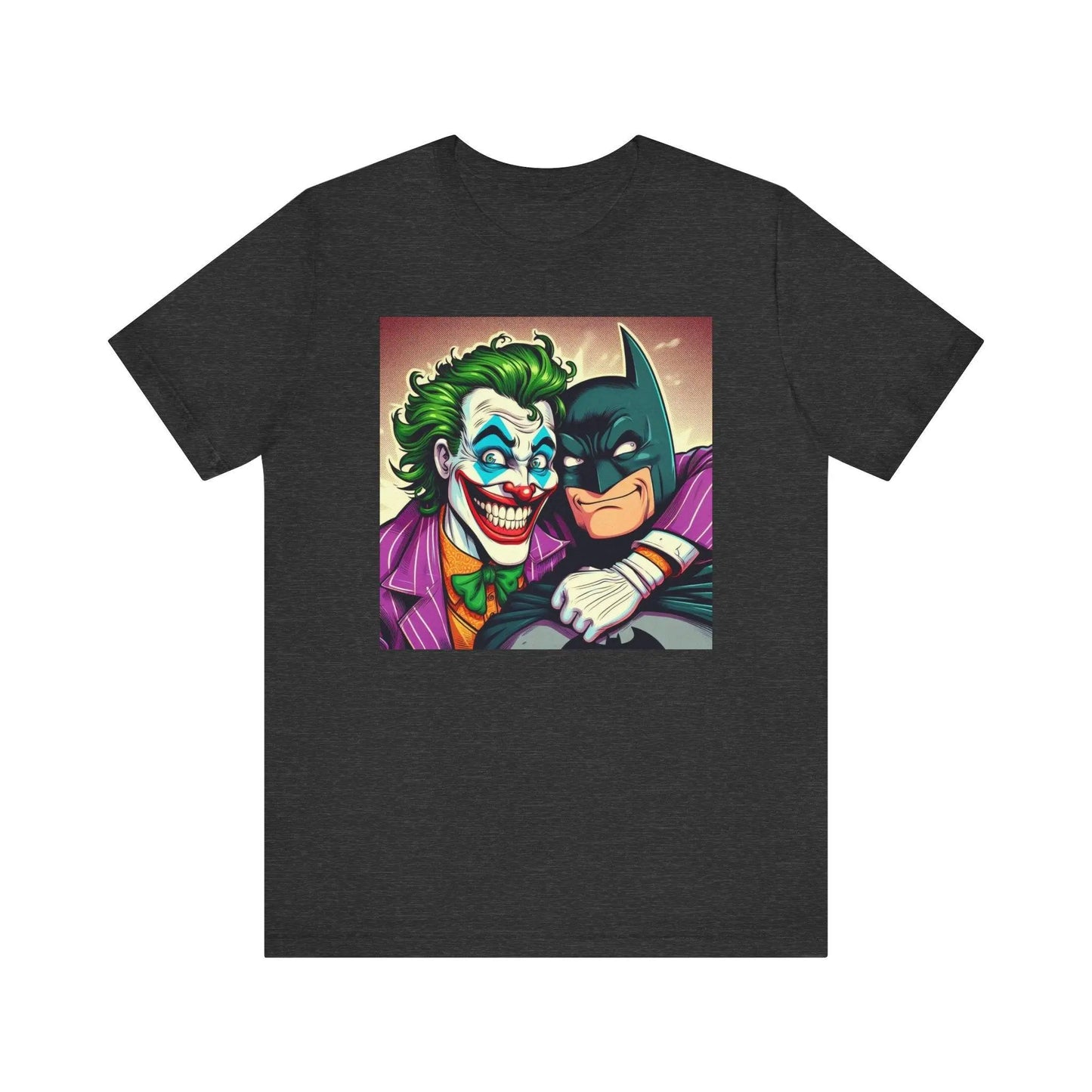 Batman and Joker Besties Shirt, Cute Joker Batman Movie, Superhero Best Friends Shirt, Men's and Women's Joker Unisex Jersey Short Sleeve Te - i3dyou