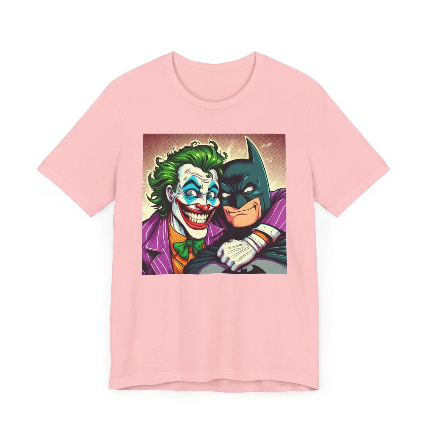 Batman and Joker Besties Shirt, Cute Joker Batman Movie, Superhero Best Friends Shirt, Men's and Women's Joker Unisex Jersey Short Sleeve Te - i3dyou