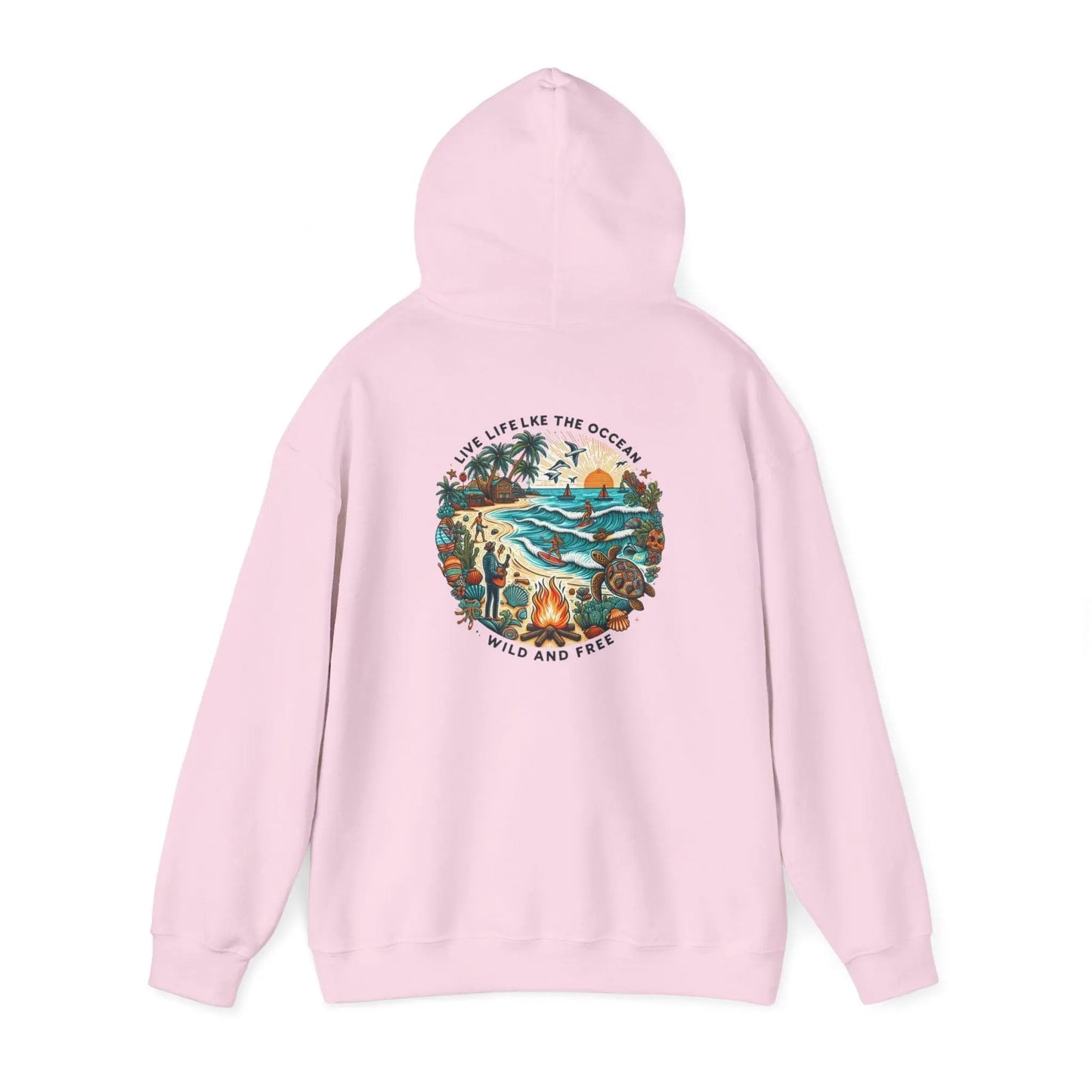 Beach Hoodie Summer Vibes Hoodie, Tumblr Sweatshirt Unisex Heavy Blend™ Hooded Sweatshirt - i3dyou