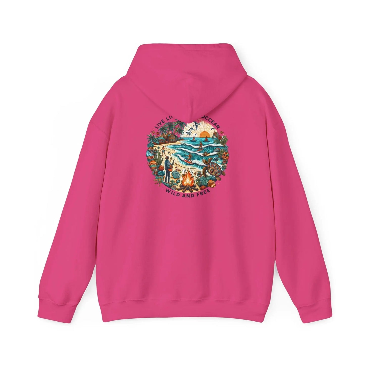 Beach Hoodie Summer Vibes Hoodie, Tumblr Sweatshirt Unisex Heavy Blend™ Hooded Sweatshirt - i3dyou