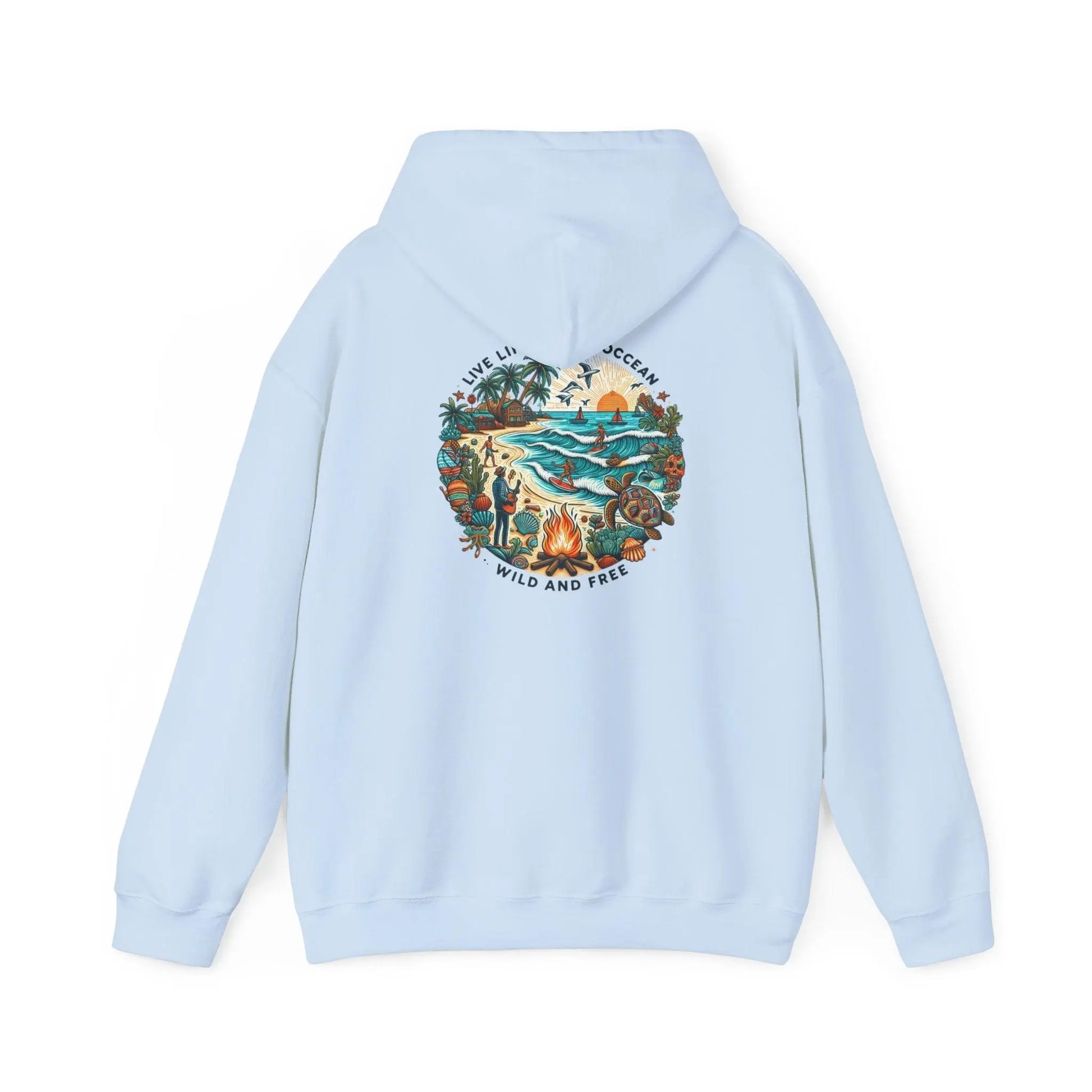 Beach Hoodie Summer Vibes Hoodie, Tumblr Sweatshirt Unisex Heavy Blend™ Hooded Sweatshirt - i3dyou