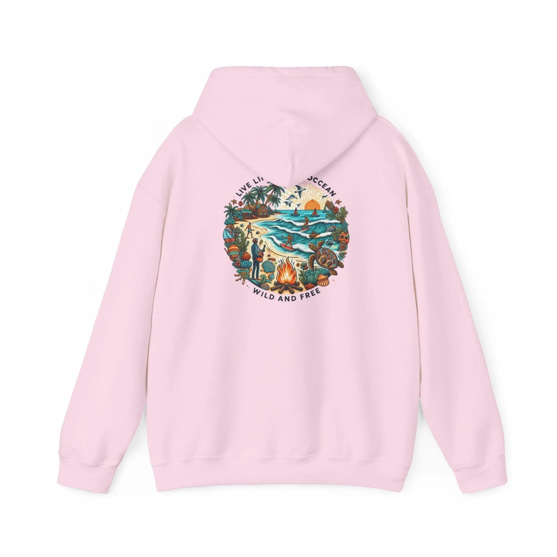 Beach Hoodie Summer Vibes Hoodie, Tumblr Sweatshirt Unisex Heavy Blend™ Hooded Sweatshirt - i3dyou