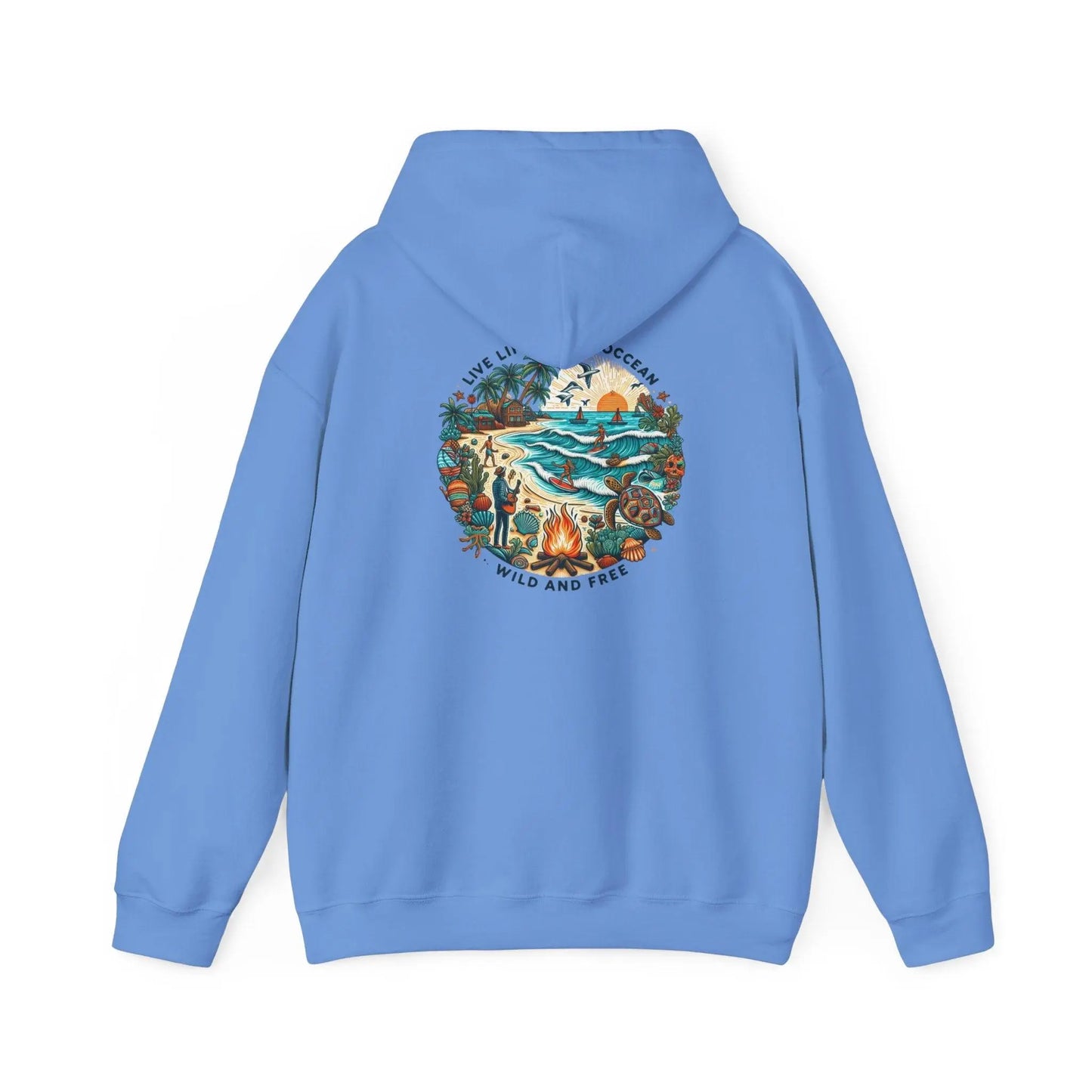 Beach Hoodie Summer Vibes Hoodie, Tumblr Sweatshirt Unisex Heavy Blend™ Hooded Sweatshirt - i3dyou