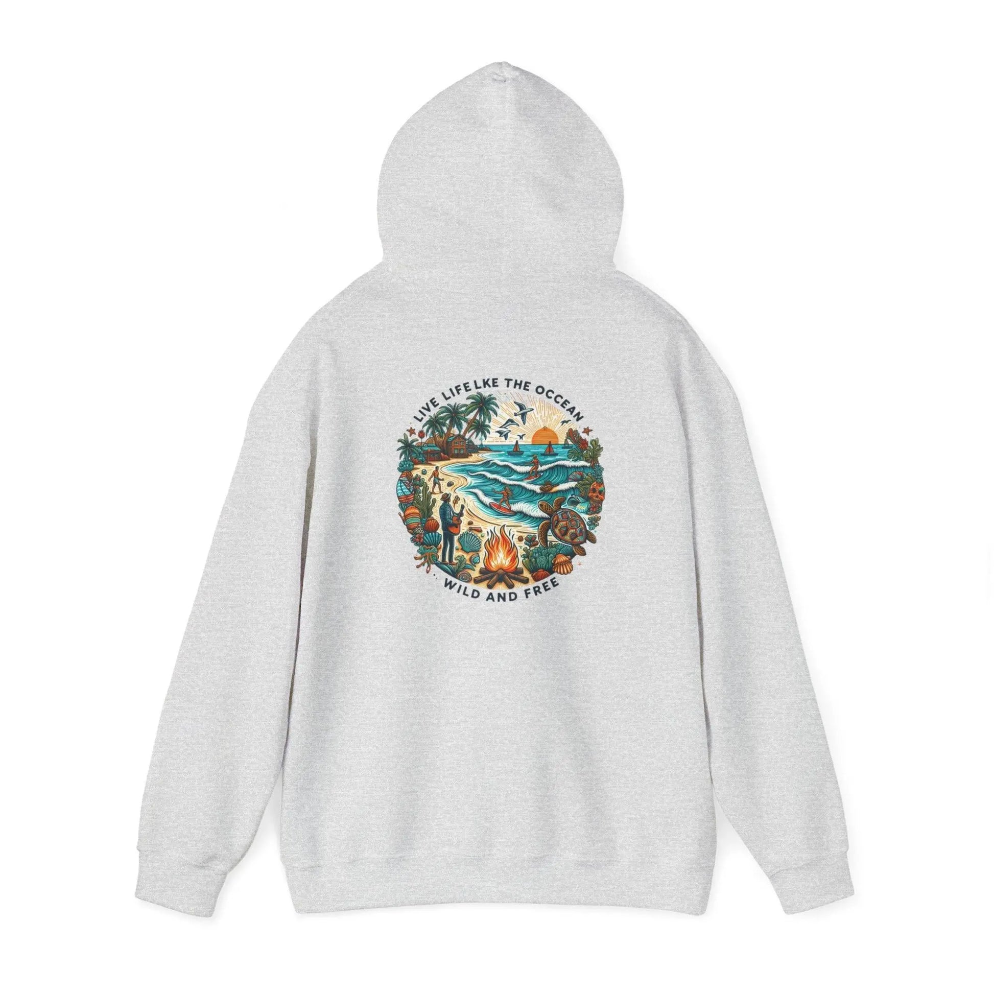 Beach Hoodie Summer Vibes Hoodie, Tumblr Sweatshirt Unisex Heavy Blend™ Hooded Sweatshirt - i3dyou