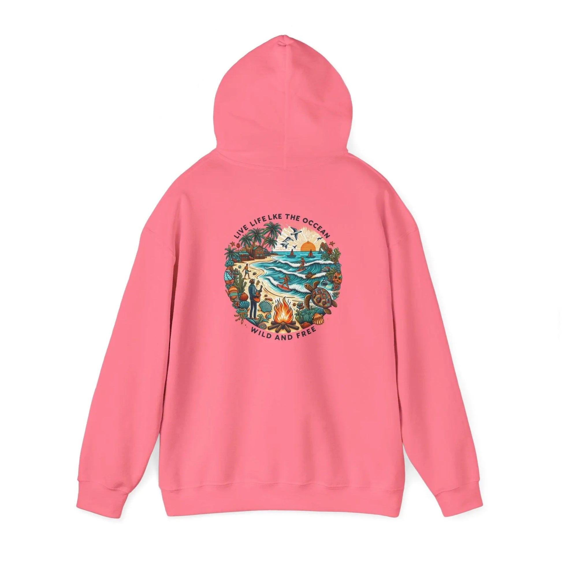 Beach Hoodie Summer Vibes Hoodie, Tumblr Sweatshirt Unisex Heavy Blend™ Hooded Sweatshirt - i3dyou