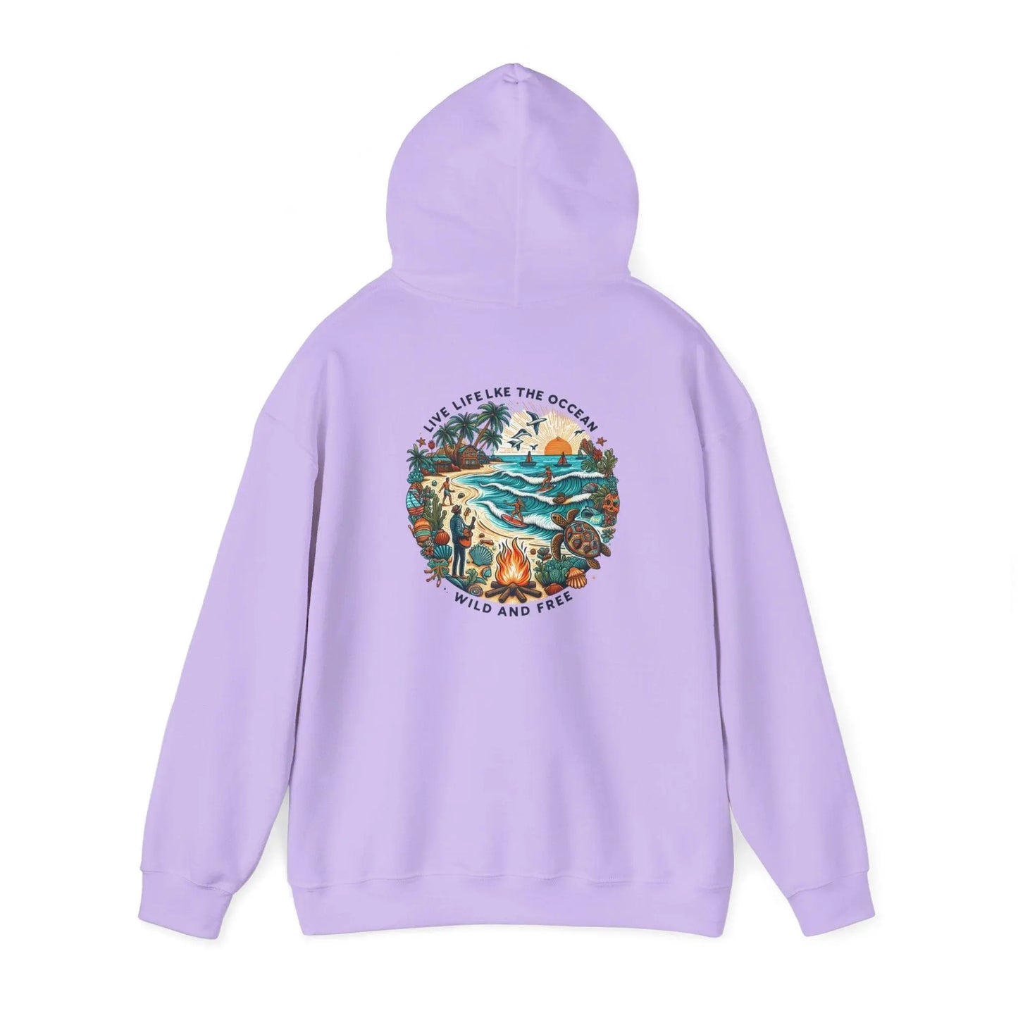 Beach Hoodie Summer Vibes Hoodie, Tumblr Sweatshirt Unisex Heavy Blend™ Hooded Sweatshirt - i3dyou