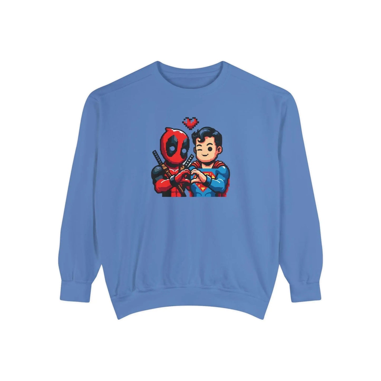 Cute Deadpool Superman Besties Shirt, Deadpool Movie Shirt, Superhero Best Friends tee, Deadpool tee, Disney Superhero Tee Unisex Sweatshirt - i3dyou