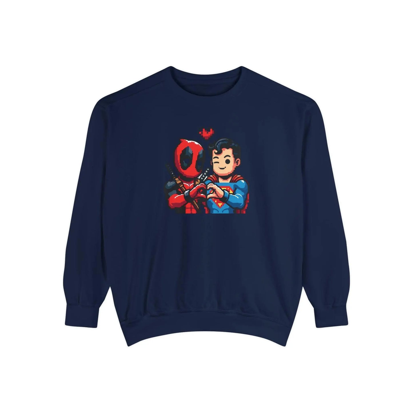 Cute Deadpool Superman Besties Shirt, Deadpool Movie Shirt, Superhero Best Friends tee, Deadpool tee, Disney Superhero Tee Unisex Sweatshirt - i3dyou