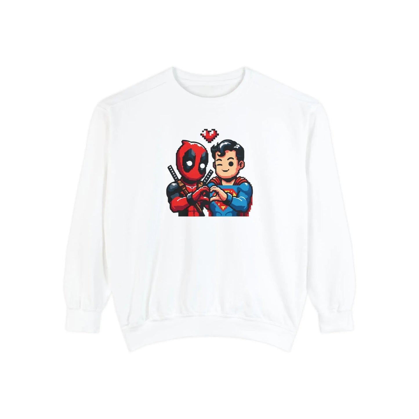 Cute Deadpool Superman Besties Shirt, Deadpool Movie Shirt, Superhero Best Friends tee, Deadpool tee, Disney Superhero Tee Unisex Sweatshirt - i3dyou