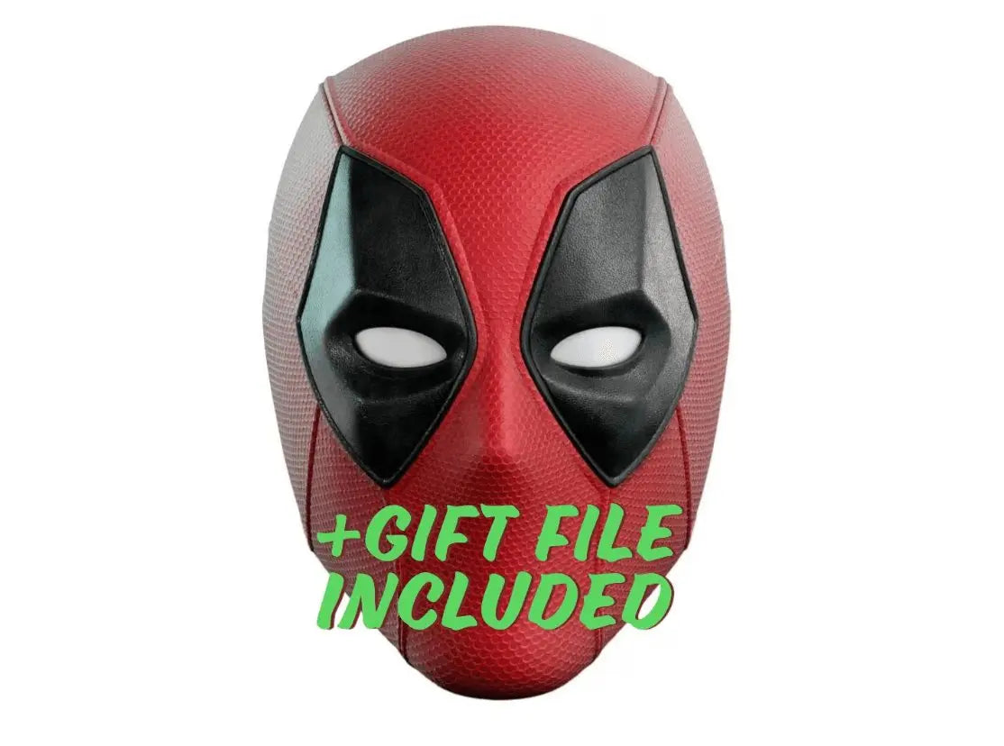 Deadpool 3 Mask Cosplay 3d model STL, Deadpool Mask STL, 3D Printed Deadpool 3 Helmet, High-Quality STL File - i3dyou