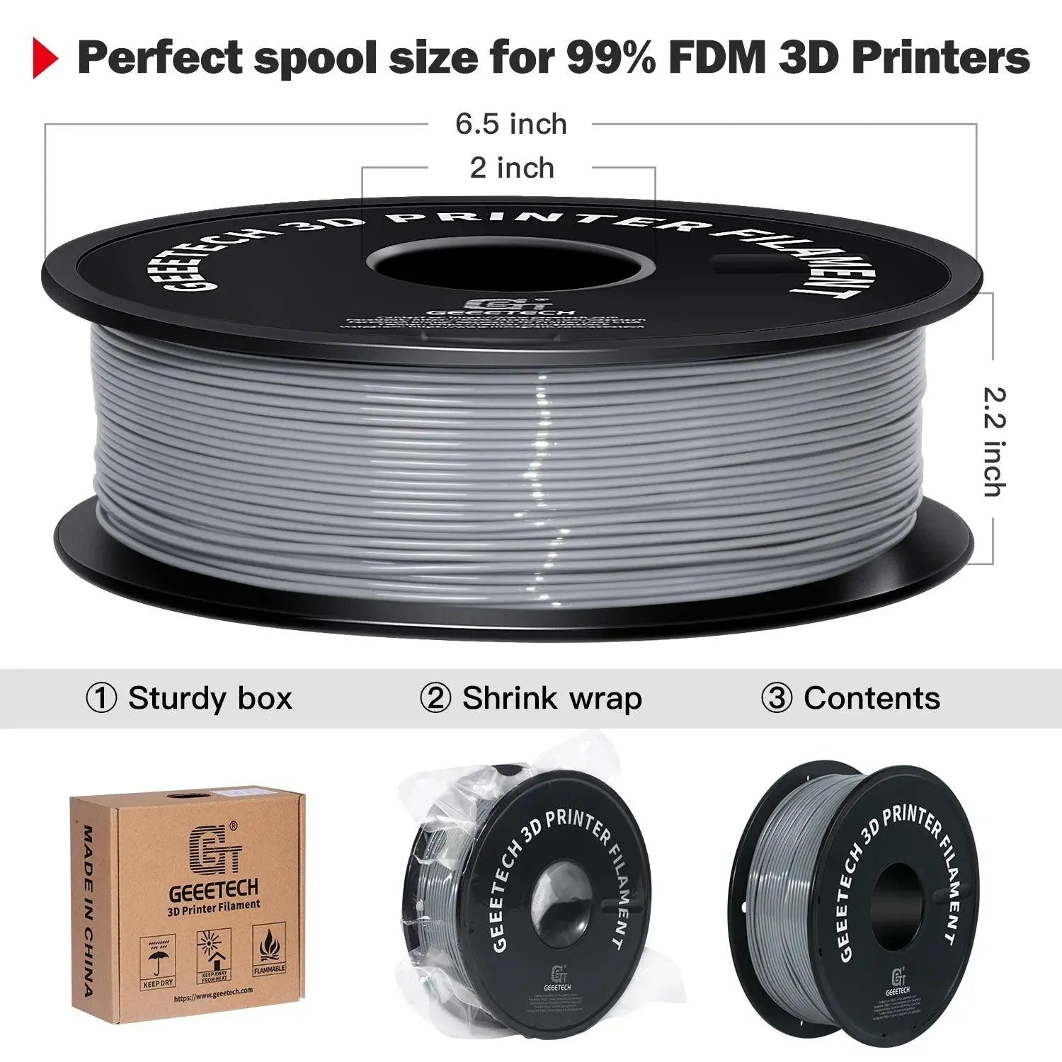 GEEETECH 1KG 1.75mm TPU Filament Flexible material for 3D Printers overseas warehouse fast shipping - i3dyou