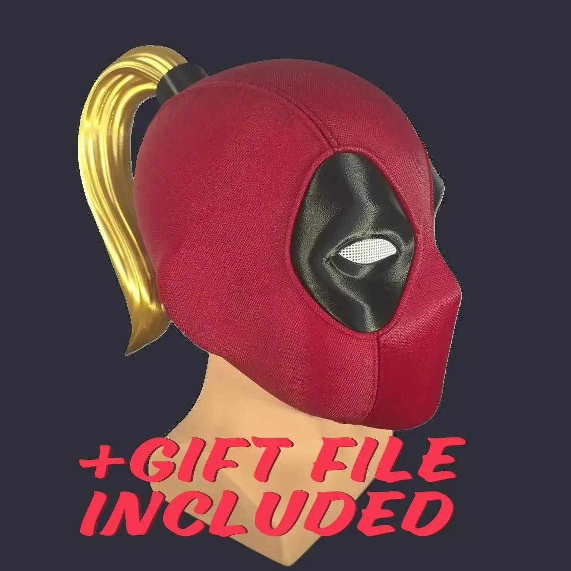 Lady Deadpool Mask Ladypool Cosplay Mask 3D Printer File STL - i3dyou