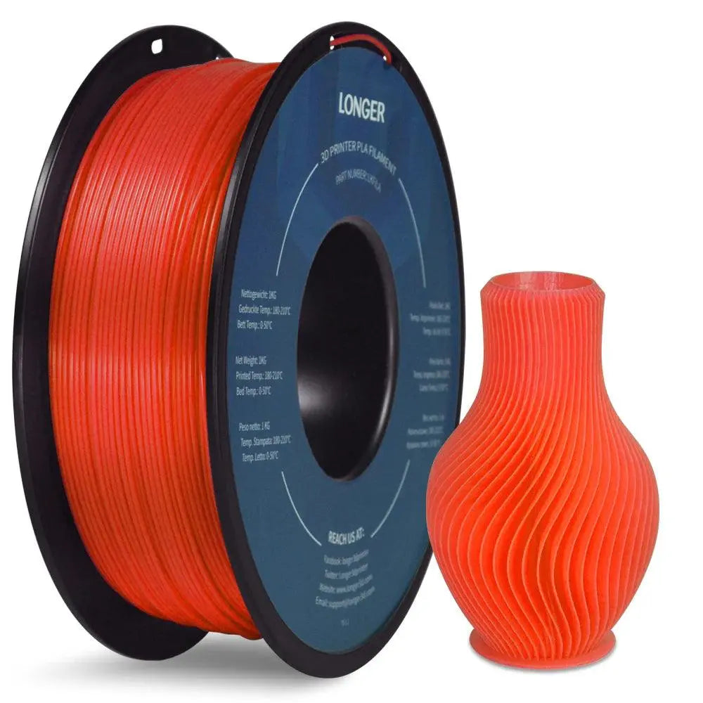 LONGER PLA Filament 1.75mm PLA For 3D Printer 1KG per Roll PLA Material for 3D Printing filamento pla 3d printer filament - i3dyou