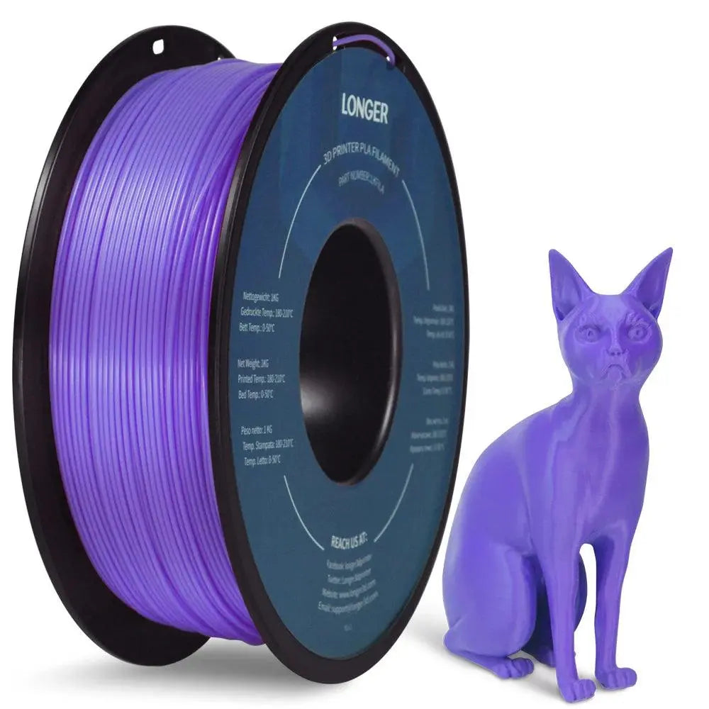 LONGER PLA Filament 1.75mm PLA For 3D Printer 1KG per Roll PLA Material for 3D Printing filamento pla 3d printer filament - i3dyou