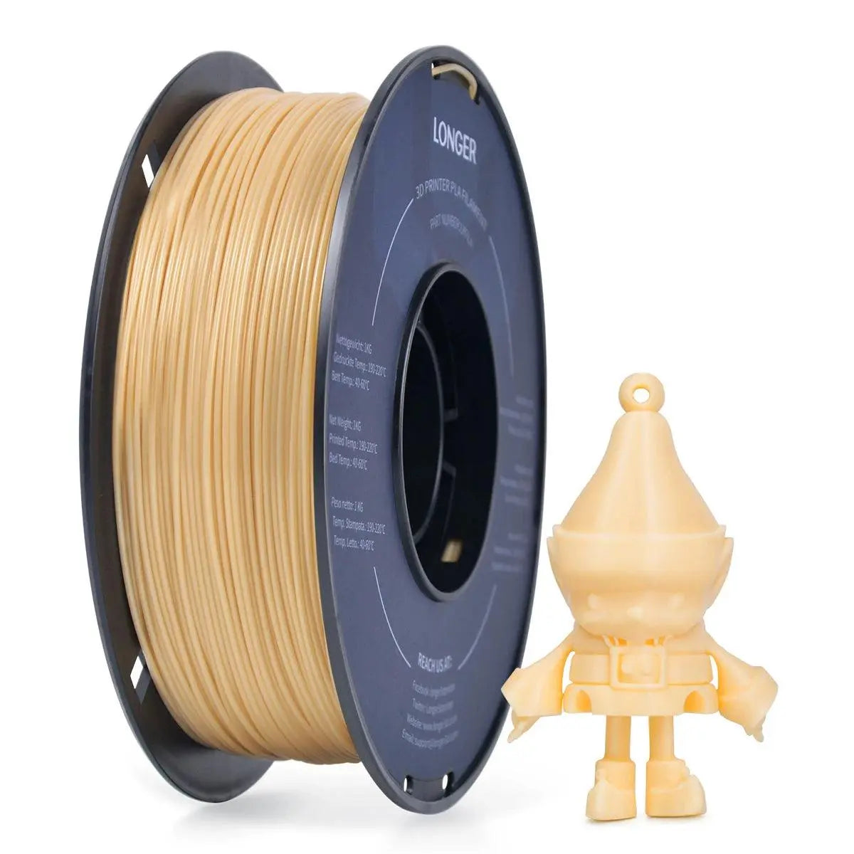 LONGER PLA Filament 1.75mm PLA For 3D Printer 1KG per Roll PLA Material for 3D Printing filamento pla 3d printer filament - i3dyou