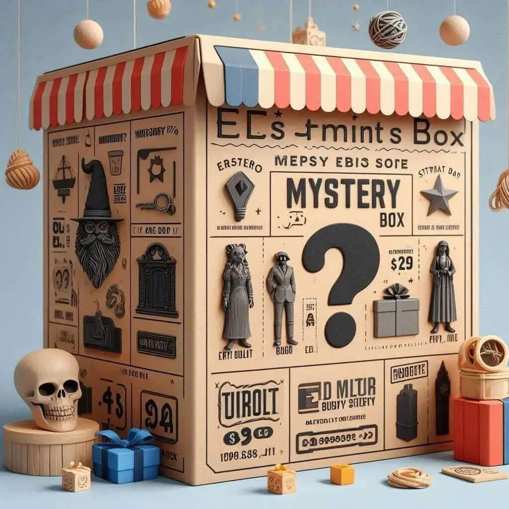 Mystery box 3d print Stl files from our Collection Ready to print, Masks, surprises, Mystery, Figures, Statue, Home Decore, Planter, Cars - i3dyou