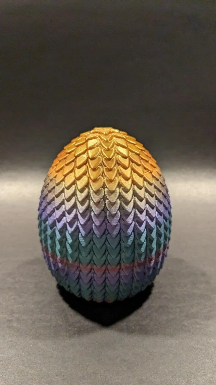 Dragon scale Egg 3d print STL Files, Print in Place, Easter Egg, Mystery Egg, Digital STL File Download - i3dyou