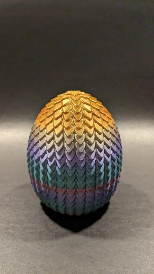 Dragon scale Egg 3d print STL Files, Print in Place, Easter Egg, Mystery Egg, Digital STL File Download - i3dyou