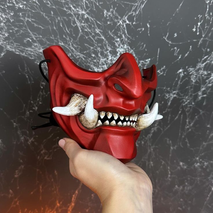 Samurai Oni Mempo mask 3d printable file i3dyou