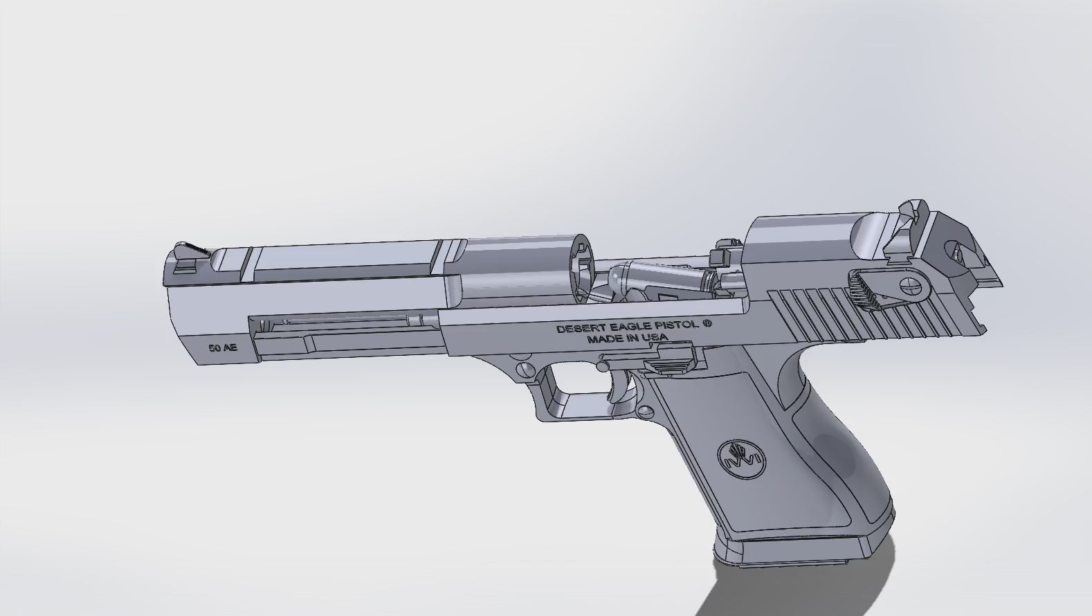 Desert Eagle prop gun movie replica Stl File Ready to download