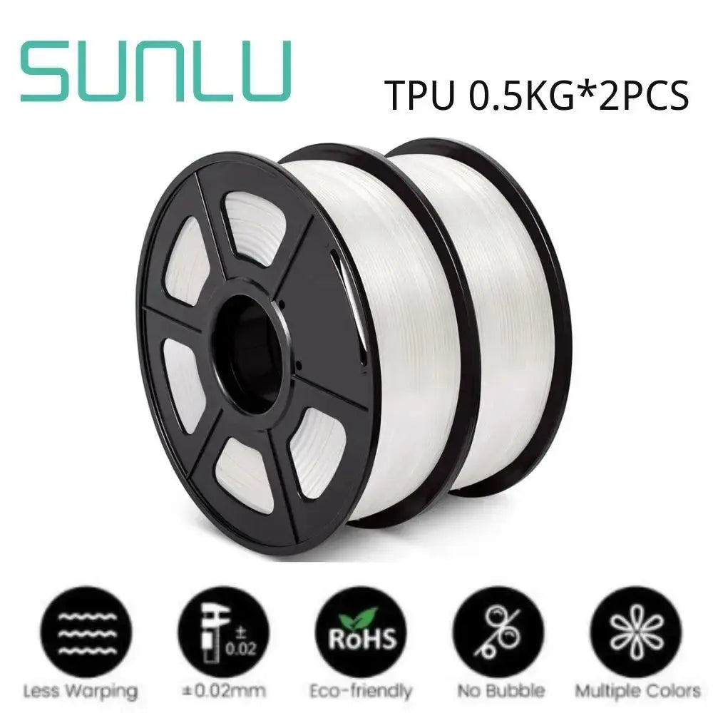 SUNLU PLA PETG SILK TPU ABS Filament 2KG 1.75mm +/-0.02MM 3D Printer Filament Neatly Wound Filament For 3D Printer From Local - i3dyou