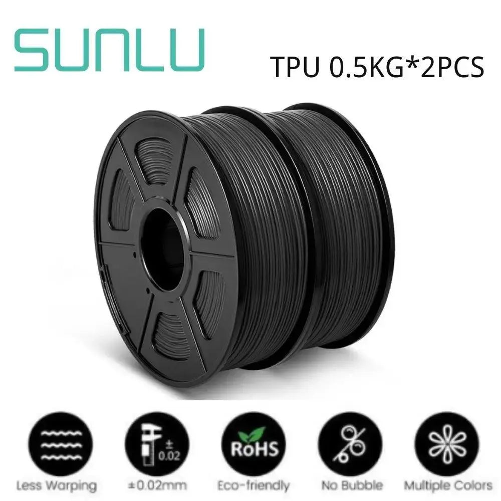 SUNLU PLA PETG SILK TPU ABS Filament 2KG 1.75mm +/-0.02MM 3D Printer Filament Neatly Wound Filament For 3D Printer From Local - i3dyou