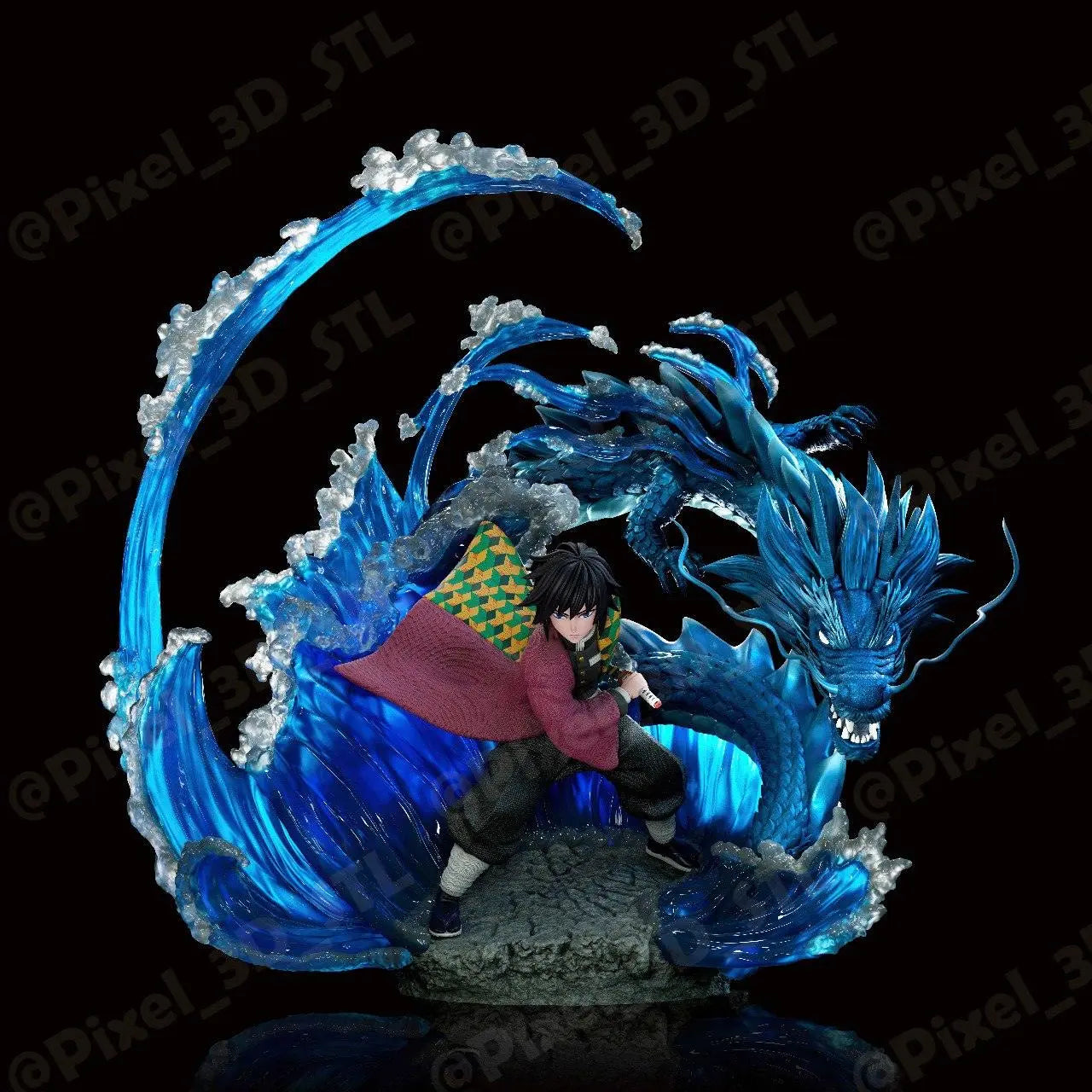 Tomioka Demon Slayer 3D STL Model - Digital Download - i3dyou