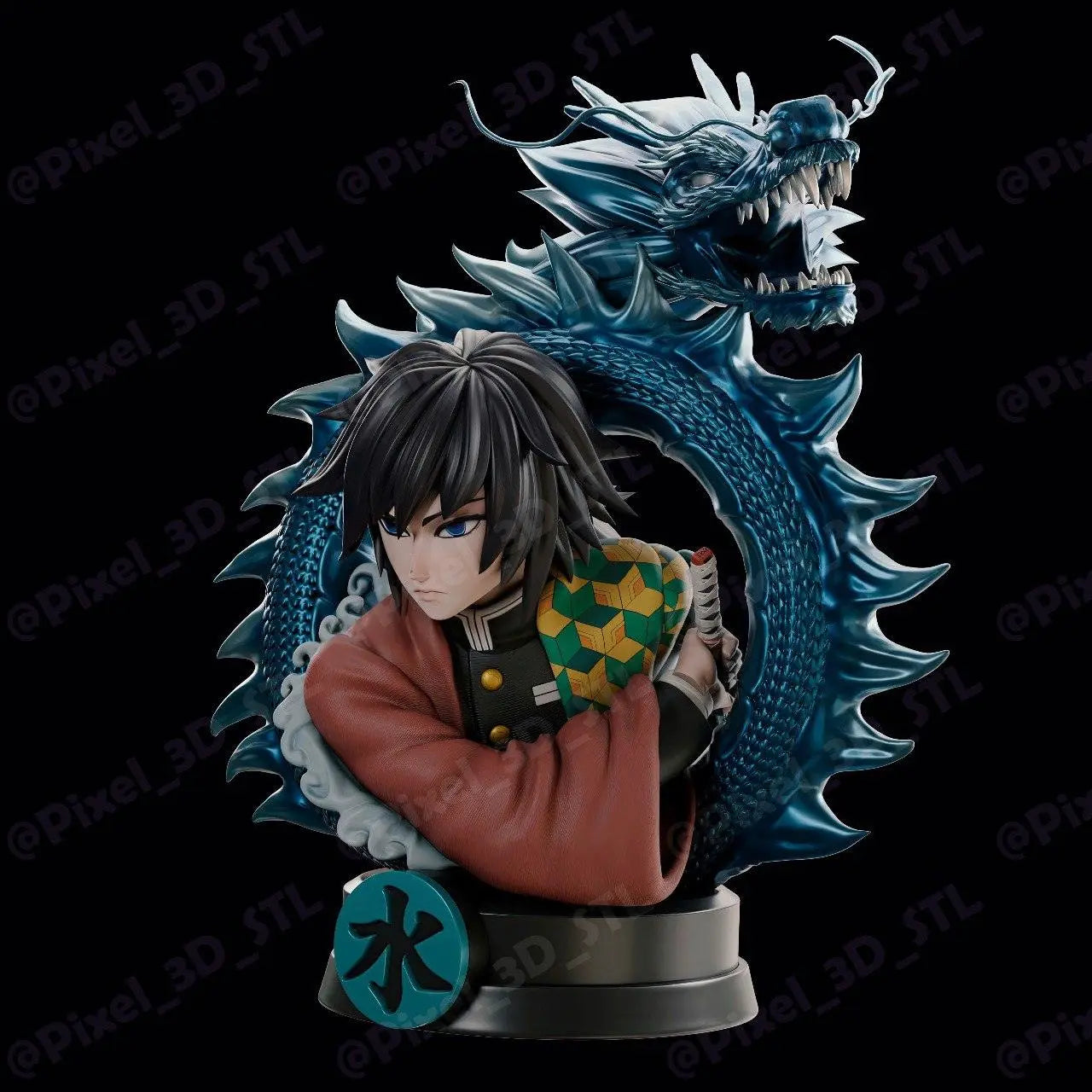 Tomioka Demon Slayer 3D STL Model - Digital Download - i3dyou